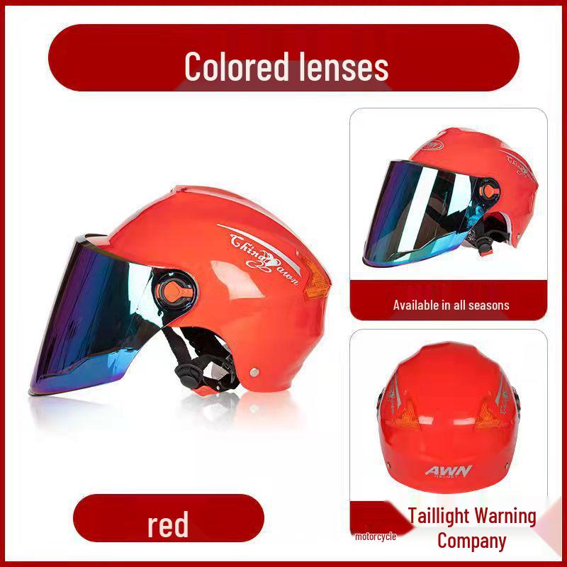 Universal Half-Face Helmet: Windproof, All-Season Riding Gear for Men & Women