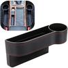 Car Seat Gap Filler Organizer Between Front Seat Car Organizer And Storage Box, Auto Premium PU Leather Console With Cup Holder, Car Pocket For