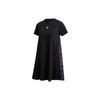 Originals Bellista Dress Logo Crew Neck Casual Breathable Short Sleeve Dress Women Dresses Black GJ6564