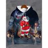 Christmas Santa Claus 3D Printed Hoodies Girl Boy Casual Fashion Oversized Sweatshirts Hoodie Pullovers Tracksuit Kids Clothing