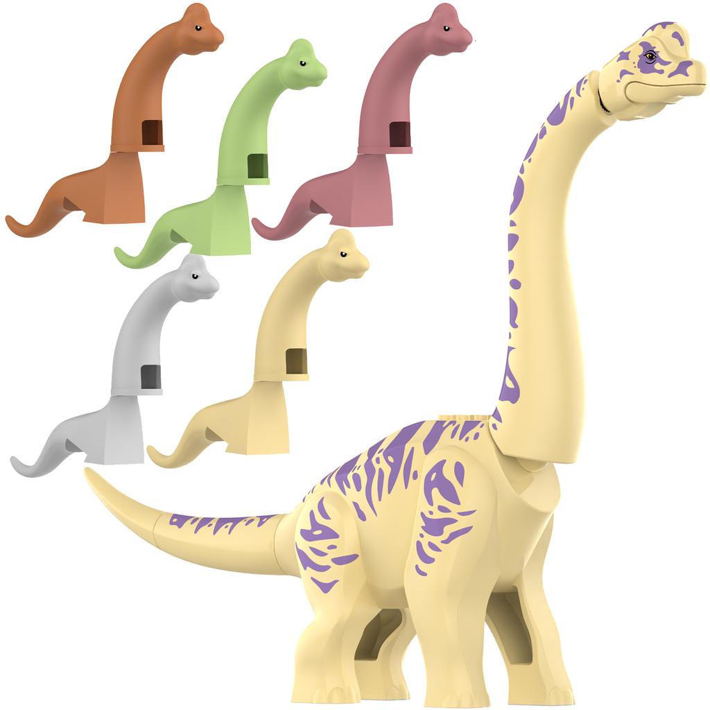 2025 New Jurassic Dinosaur Titanosaurus Animals DIY Assembly Blocks brachiosaurus Building Block Set Block Bricks Kid Dino Toys Playsets For Children