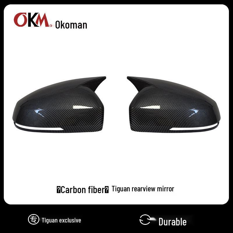 18-24 VW Tiguan Bull Horn Rearview Mirror Cover MK2.5 Modification Accessory
