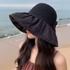 New summer beach hat seaside outing big eaves bucket hat breathable sunscreen sunshade ultraviolet sun hat