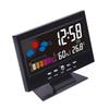 Creative Temperature & Humidity Alarm Clock with Voice-Activated Backlight for Bedroom or Office