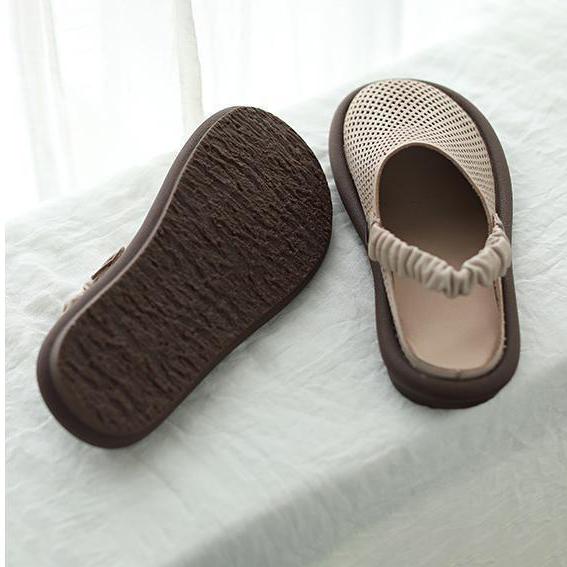 

Новые дышащие и универсальные сандалии Baotou из коровьего сухожилия с мягкой подошвой, круглым носком и плоским дном для женщин 39 белый