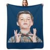 Koc z motywem Young Sheldon Kompaktowy ciepły koc do samochodu na wycieczkę