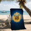 Beach Towel with Argentina Football Pattern - soft,absorbent,machine washable Lightweight&Modern,swimming,Travel Essentials