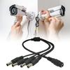 1 Female To 3/4/5/6/7/8 Male Plug Barrels Connector Power Adapter Connector Cord for LED Strips Light CCTV Camera