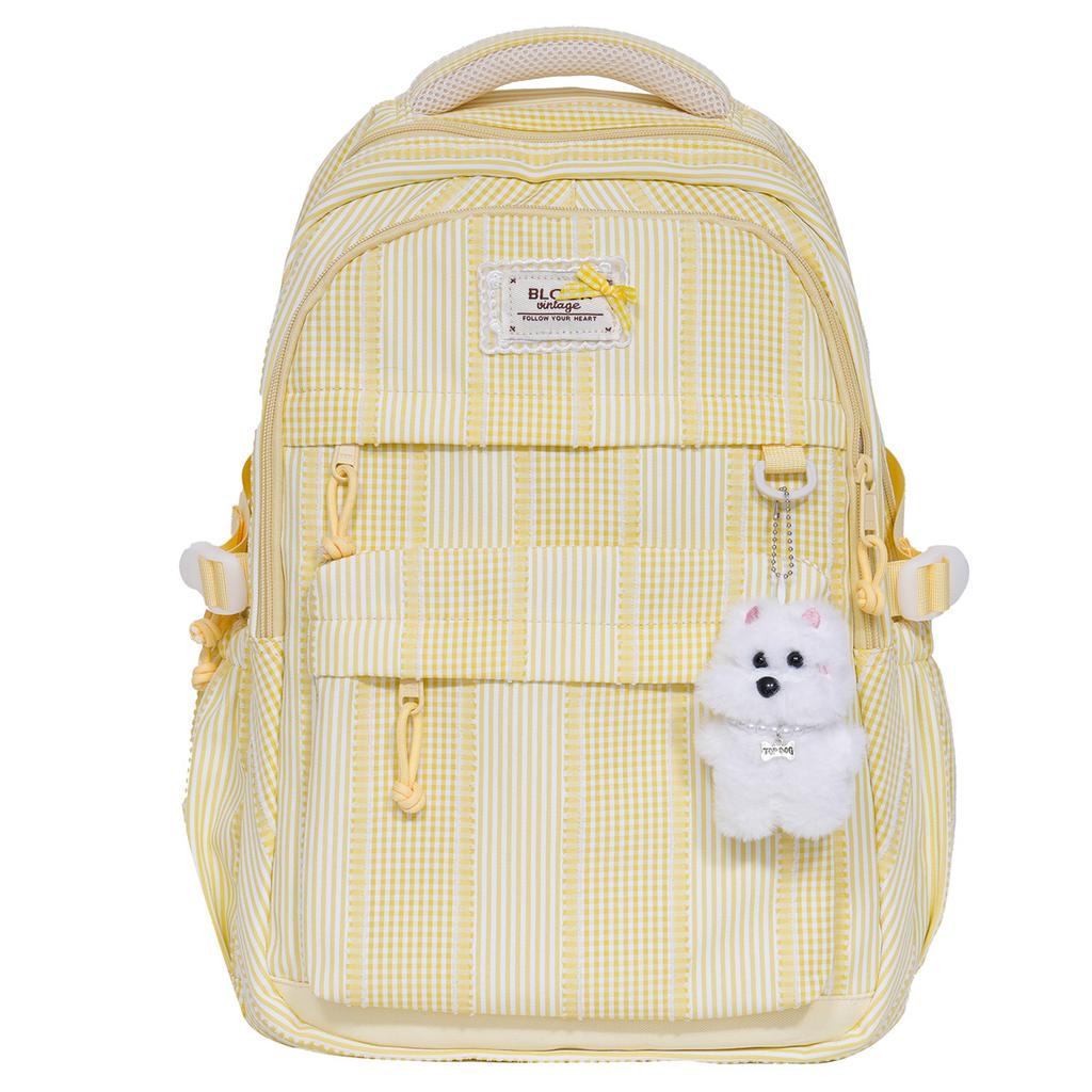 Schoolbag large capacity casual backpack Korean version ins college style schoolbag female junior high school students cute small fresh backpack