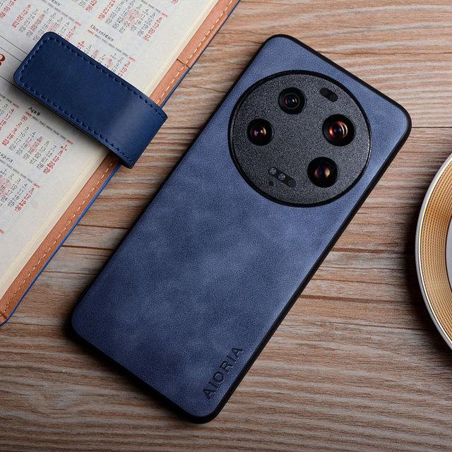 

Кожаный чехол для Xiaomi 13 Ultra Pro Lite, шелковистый чехол с защитой от отпечатков пальцев, прочный матовый чехол для Xiaomi 13 lite, чехол Funda xiaomi 13 lite темно-синий