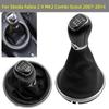 Car Styling Accessories Hand Speed Ball Gear Shift Knob Lever Gaitor Boot Cover For Skoda Fabia 2 II MK2 Combi Scout 2007-2014