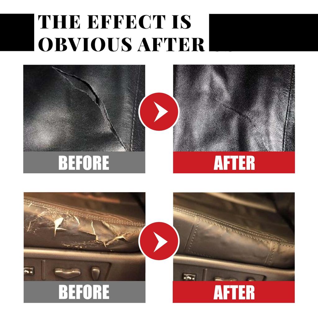 RAYHONG Automotive Lederreparaturlösung 30/50ml Repariert Kratzer und Risse, stellt Glanz wieder her, bietet dauerhaften Schutz