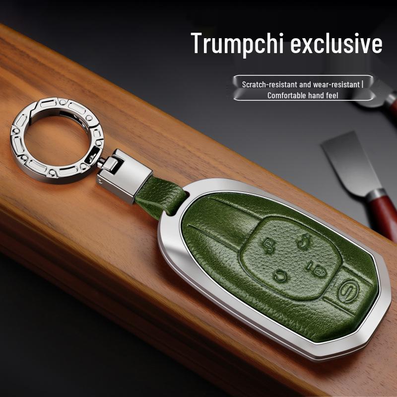

Key Cover for 2026 Trumpchi M8, 2024 GAC Legend GS4 MAX, Shadow Leopard R, Master E9, New Master GS8 Brown [Silver Shell + 361 Buckle]