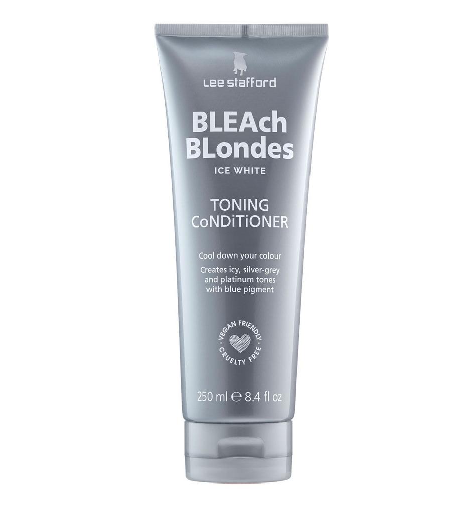 Après-shampoing pour cheveux avec pigment bleu Bleach Blondes Ice White Toning Conditioner Lee Stafford 250 ml