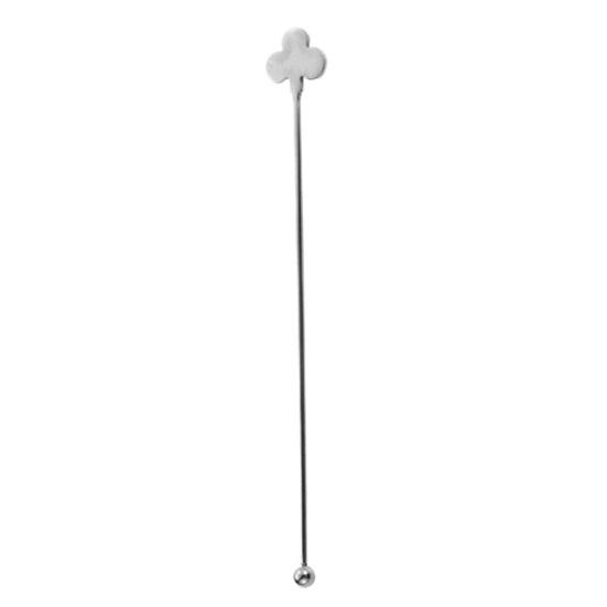 Stainless Steel Mixing Stick, Spade, Heart, Diamond, Club Shaped, Cute Fruit Swizzle Stirrers, Cocktail Stirring Sticks for Whiskey Juice D