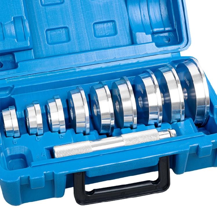 Hub Bearing Tool Kit with Machined Press Disc Hand Driver and Aluminum Case Set for Garage Maintenance