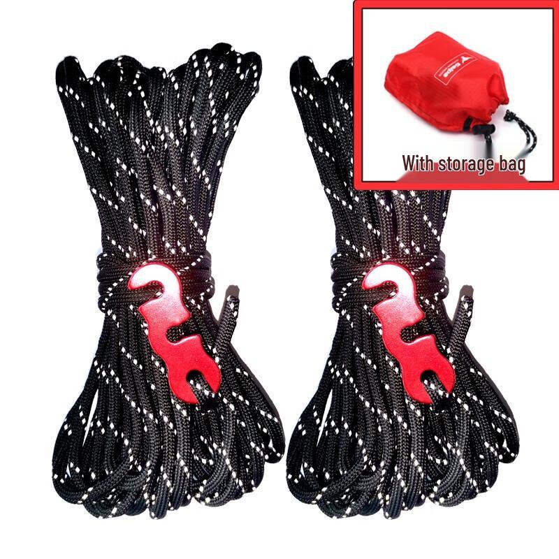 Churong Outdoor 4mm Reflective Tent Rope Kit