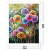 11CT Full Cross Stitch Colorful Dandelion Counted DIY Embroidery Kits Handmade Cotton Thread Needlework Wall Art Crafts Home Dec