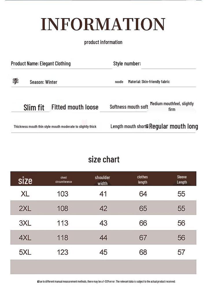 Hodo Mid-Aged Women's Plush Lined Winter Cotton Coat