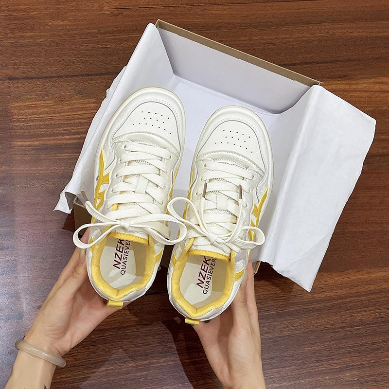 Board shoes, little white shoes, women's new summer breathable with skirts, versatile casual board shoes, thick-soled heightening sports shoes