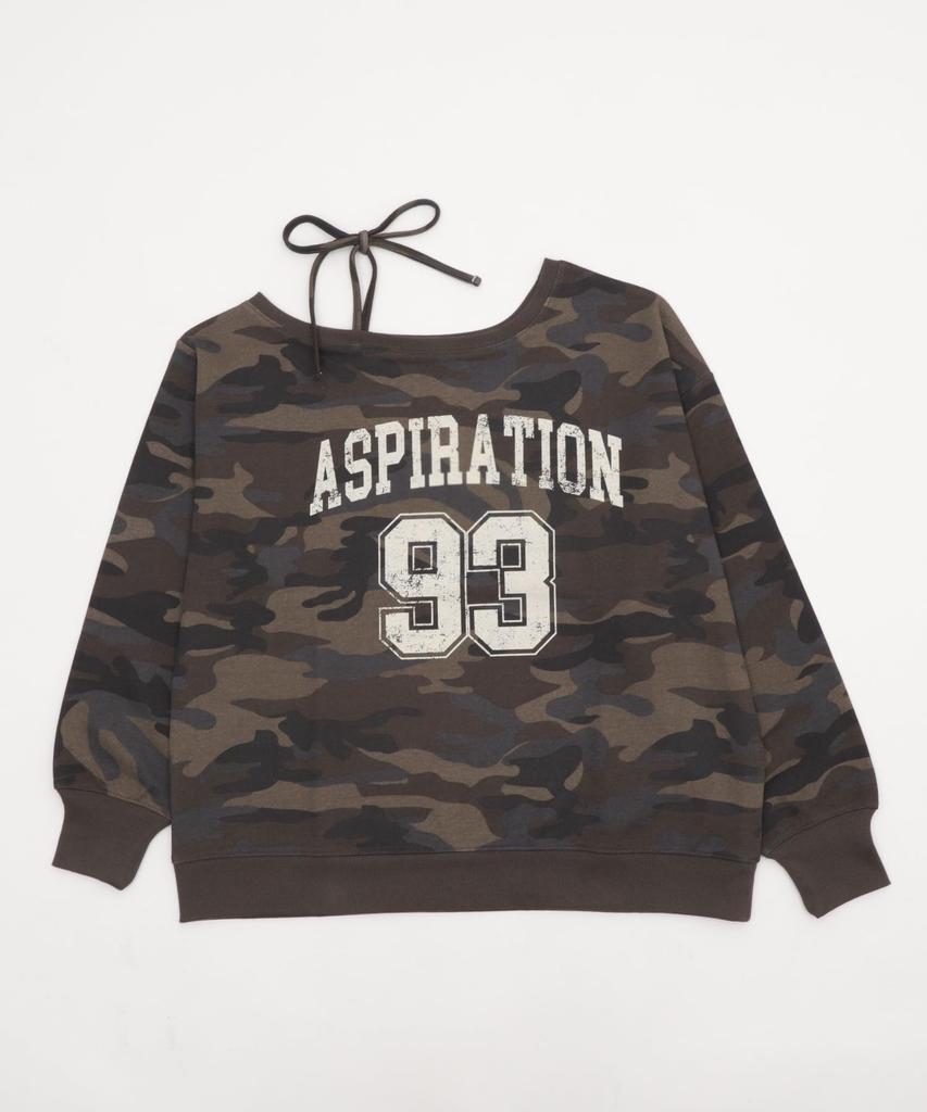 WEGO Graphic Big Sweatshirt Pullover Top for Fall and Gift for Size Pattern 3 2-Way One-Shoulder Winter, Streetwear, Casual, Women, F,