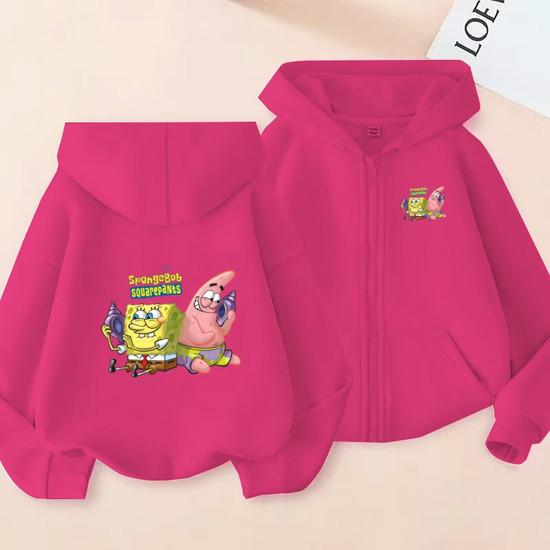 Kids Cardigan Sweatshirt Girls Boy 3-12 Years Hoodie Zipper Style Popular Anime Print Sports Casual Fashion Loose Coat Clothing