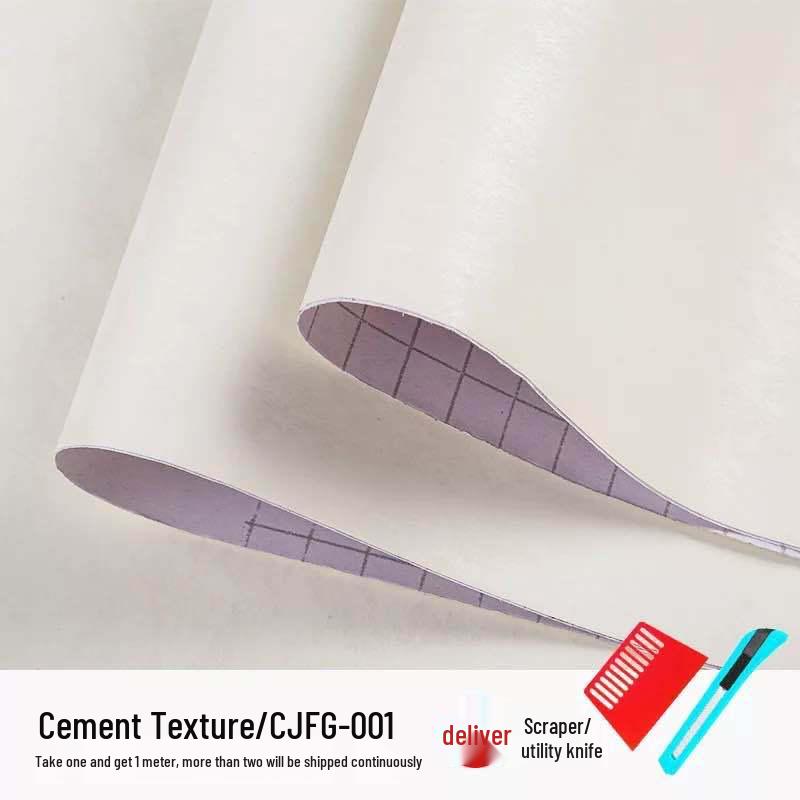 Thickened Waterproof Plain Color Self-Adhesive Wallpaper for Living Room, Bedroom, Wardrobe, Cabinet, and Furniture Renovation.