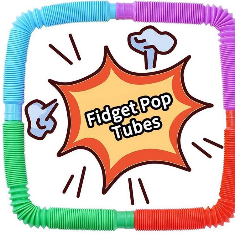 Zabawka sensoryczna dla dzieci z autyzmem, zabawki typu Fidget, łagodzące stres dla dorosłych i dzieci, zabawka do ściskania, anty-stres, plastikowe miechy, Pop Tubes