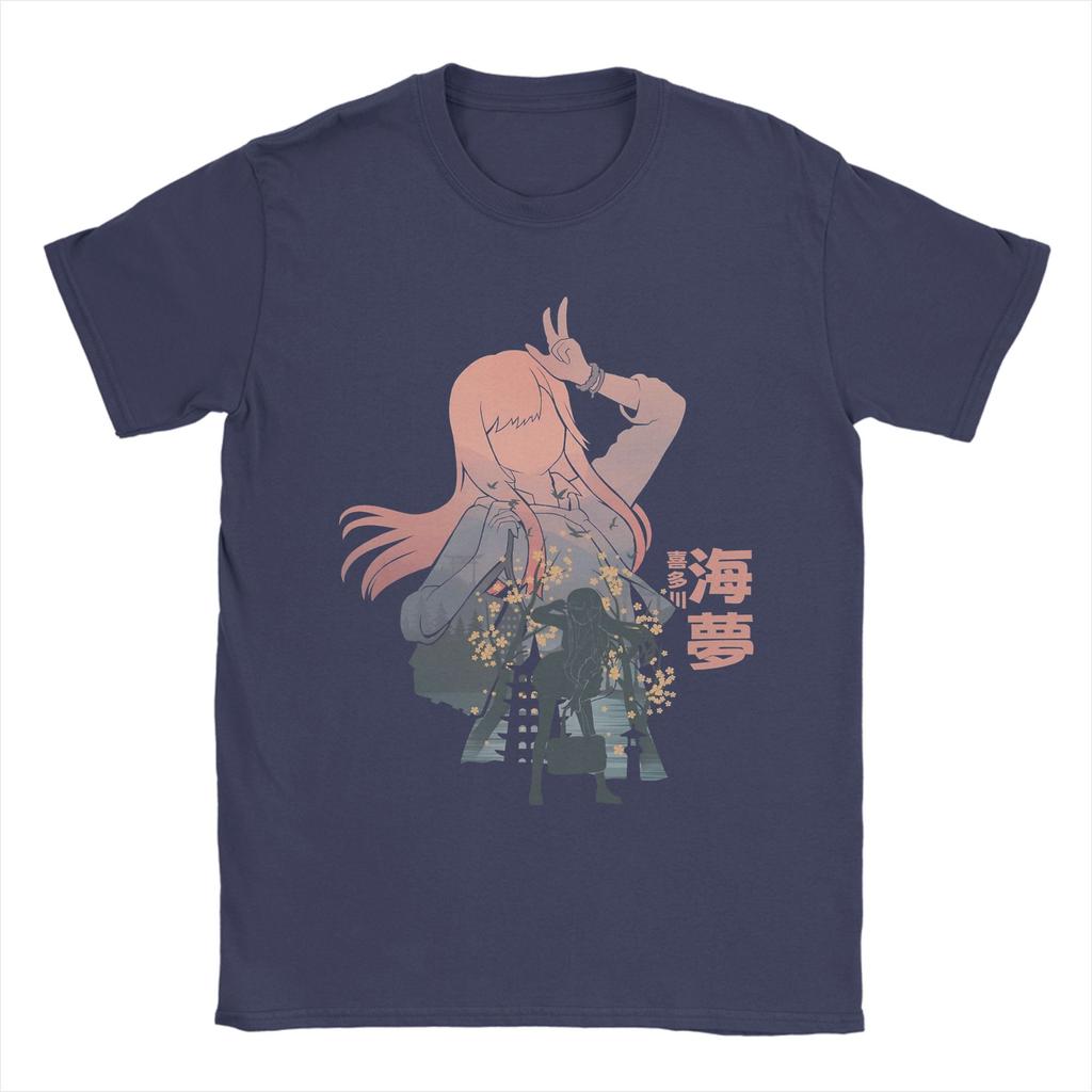 Leisure Marin Kitagawa T-Shirt for Men Round Neck Pure Cotton T Shirt My Dress-Up Darling Anime Short Sleeve Tee Shirt Clothing