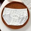 Women Mid Waist Pure Cotton Antibacterial Extended Crotch Plus Size Underwear