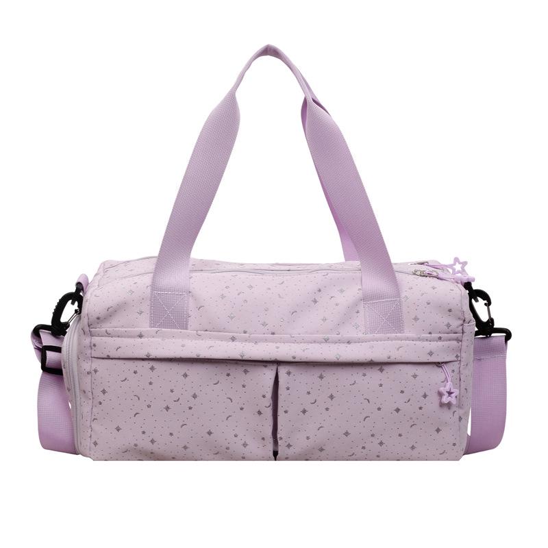 Star Canvas Tote: Versatile Crossbody Travel Bag with Large Capacity