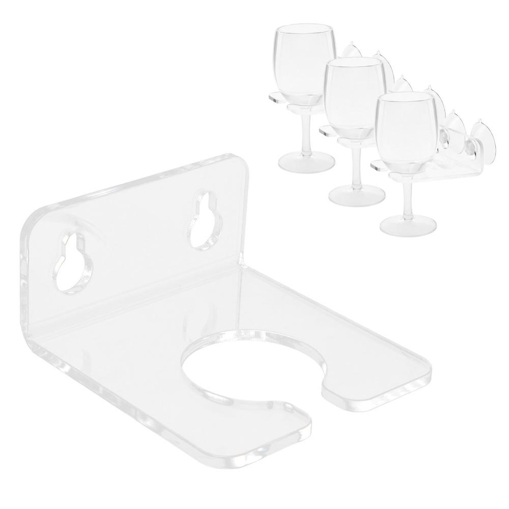 Strong Suction Cup Bathtub Wine Glass Holder Acrylic Goblet Holder Wine Glass Holder Home Bathroom