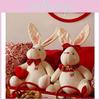 Adorable Rabbit Plush Dolls Couple Wedding Decorative Cushions For New Home Gifts