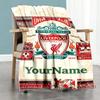 Liverpool Personalized Name Blanket Gift Customizable Blanket Ultra-Soft Great for Couch Office Chair Bed Bedding All-Season Use