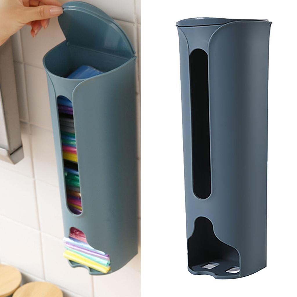 Sopsäcksförvaringsdispenser Väggmonterad Hålfri Mångsidig Sopsäcksorganisatörshållare för Hemkök