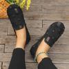 Women Flats 2024 New Breathable Loafers Light Slip On Flat Platform Casual Shoes for Women Anti-slip Walking Sneakers