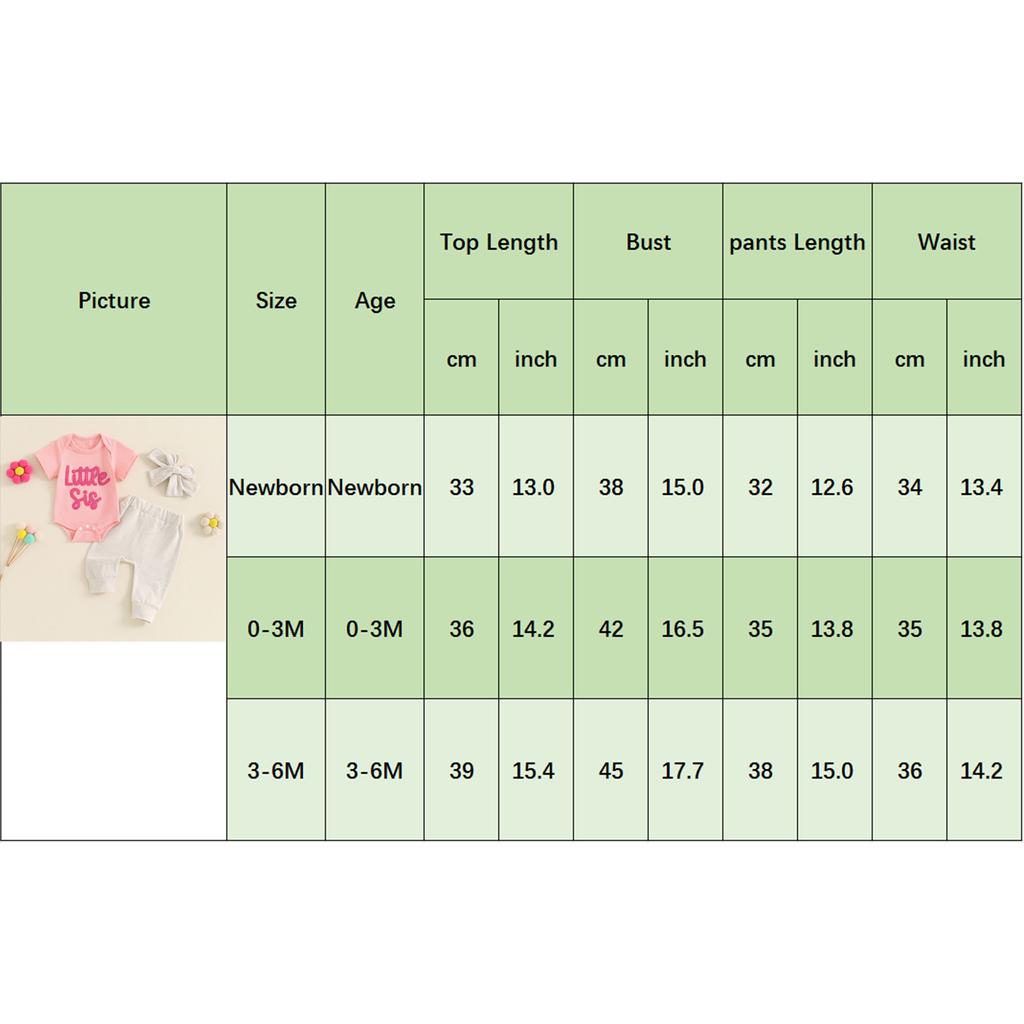 Baby Girl Summer Outfits Letter Embroidered Short Sleeve Rompers Long Pants Headband 3Pcs Clothes Set