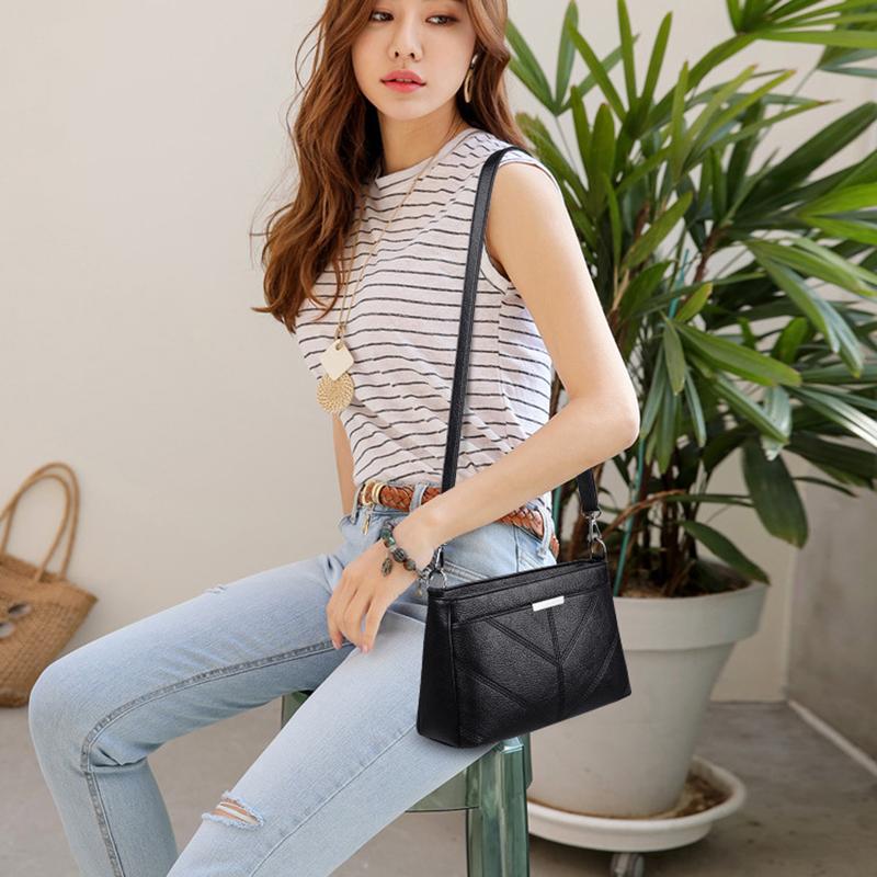 Damen PU Leder Umhängetasche crossbody Messenger hohe Qualität Krempe Damen weiblich neu