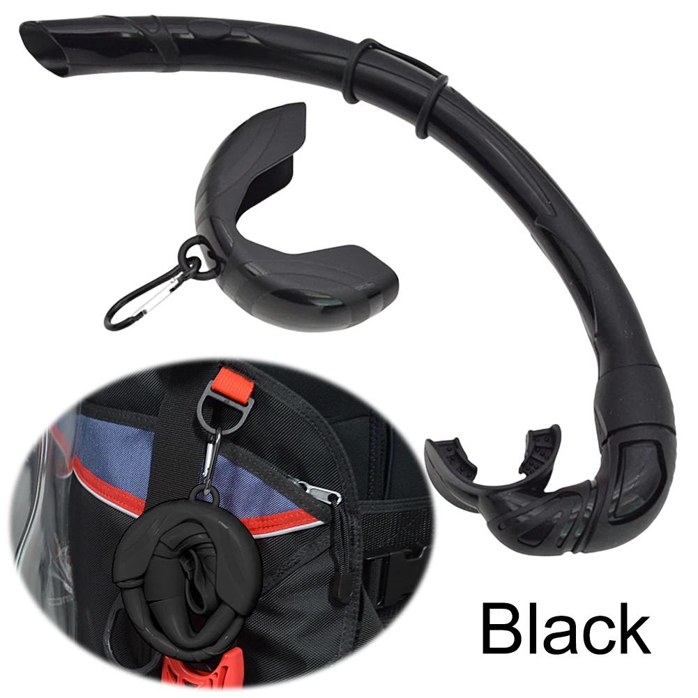 Silicone Foldable Snorkel Tube Snorkel with Compact Storage Case Women Men Roll Up Snorkel Wet Breathing Tube For Snorkeling