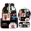 UK Virtual Band Gorillaz Kids' Cartoon Backpack - Dual Use Shoulder/Crossbody Bag