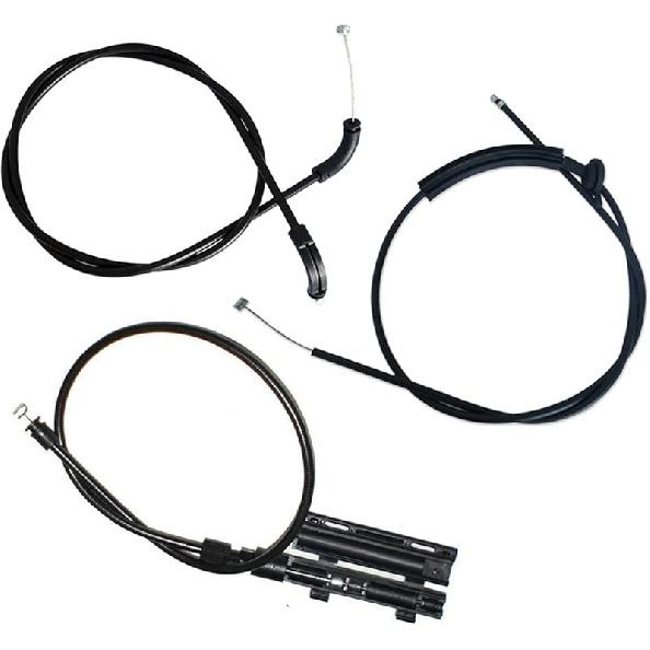 3 Pcs Center + Rear + Front Hood Release Bowden Cable Kit for BMW 7er E65 E66