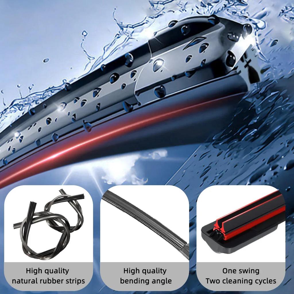 For BMW X1 E84 X3 F25 X4 F26 X5 E70 X6 Front Windshield Wiper General Motors Multifunctional Double Rubber Car Accessories