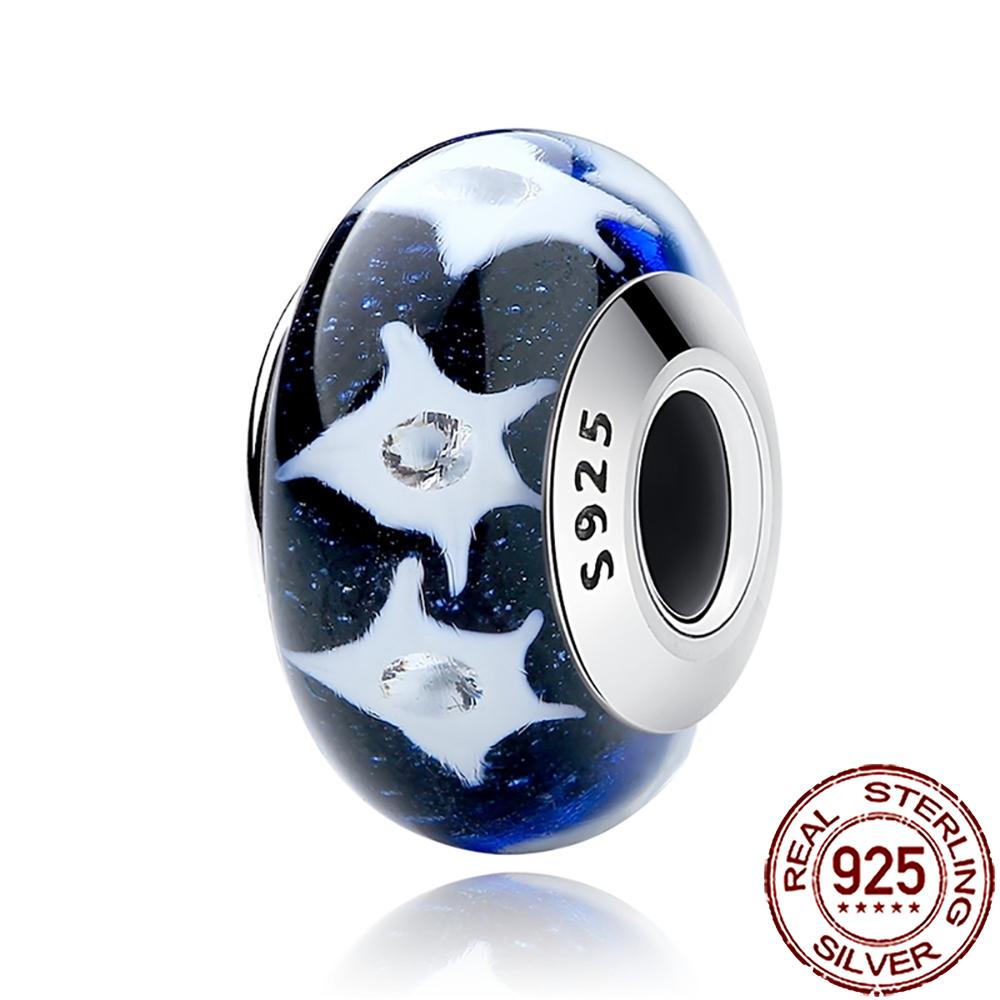 New Designer Charms Copper Colorful Murano Glass Beads Suitable For Genuine Fashion Bracelet Necklace Diy Jewelry