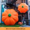 Large Halloween Pumpkin Lantern with Ghost and Spider Décor