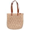 IBIZA [Beautiful Condition] Raffia x Leather Semi Shoulder bag natural brownUsed