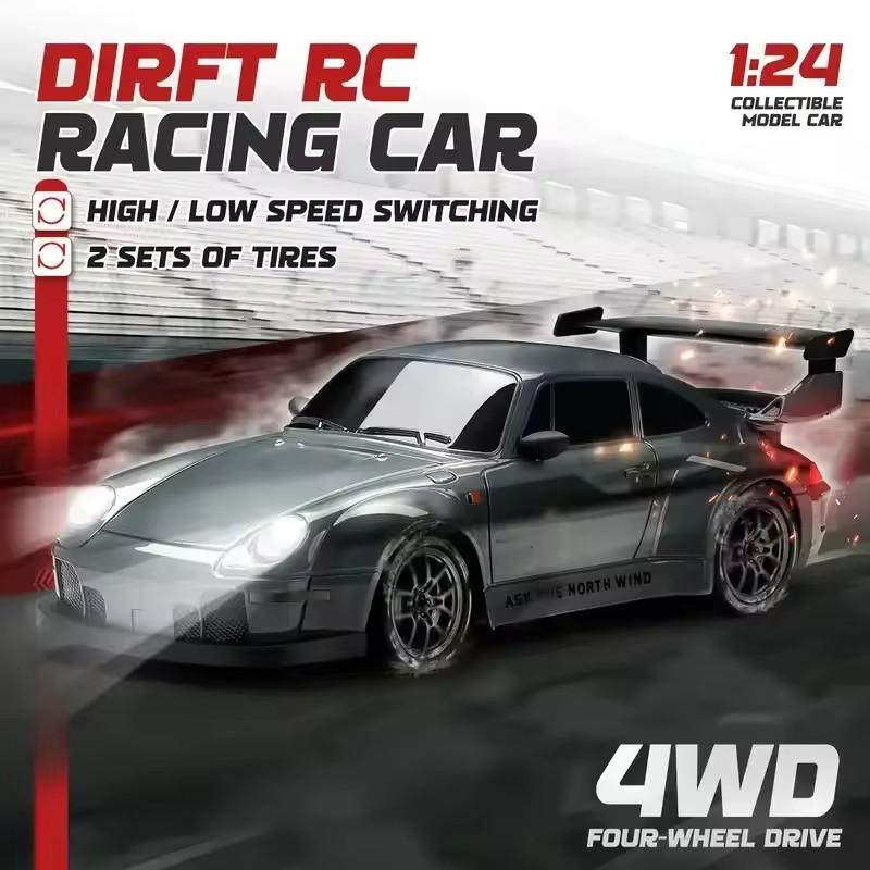 Remote Control Drift Car Full Size 1:24 Mini Remote Control Racing Car Model 2.4g Radio High Speed Rc Car Boy Toy Gift