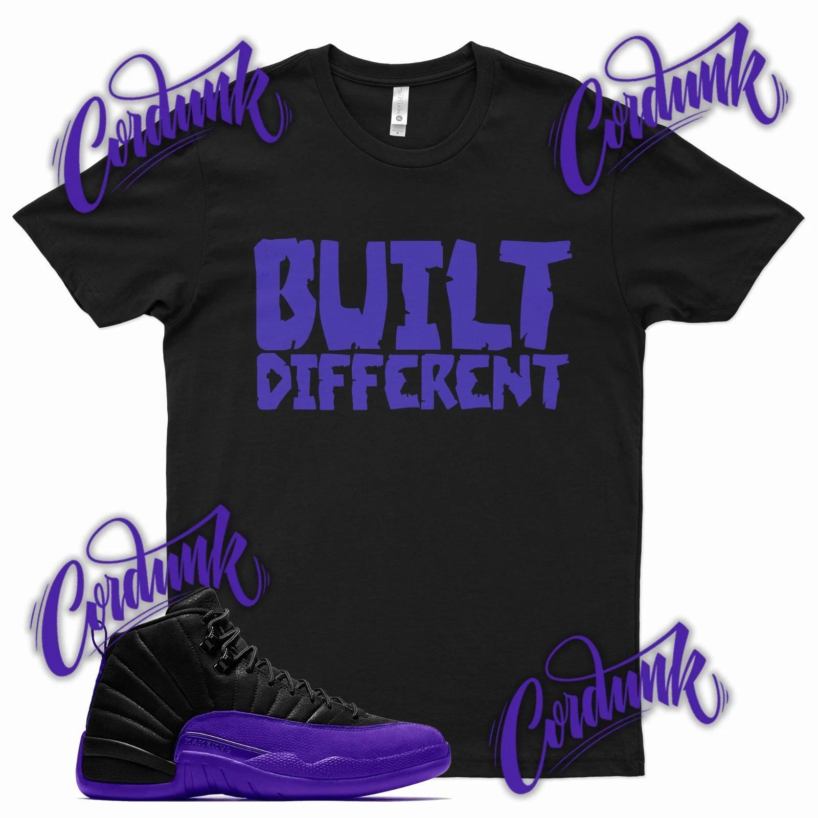 Black BUILT DIFFERENT Sneaker T Shirt match J1 12 Dark Concord 11 WMNS Low L