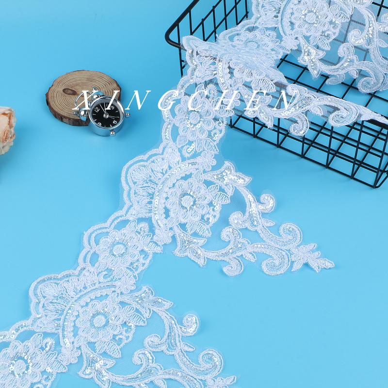 Bleached White Car Bone Lace Lace Accessories Lace Fabric Decorative Dress Clothing Accessories 25Cm