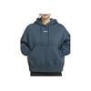 Nike Sportbekleidung Phoenix Fleece Bequemes Lockeres Kapuzen-Langarm-Sweatshirt Damen Oberteile Tiefseeblau Sail DQ5859-478