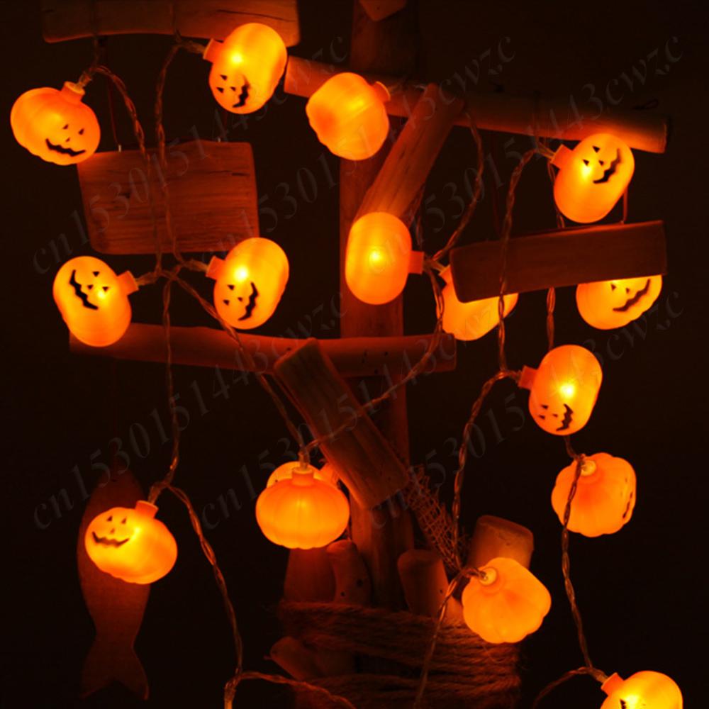 16.4 FT 40 LED 3D Waterproof Pumpkin String Lights 8 Modes LED Pumpkin String Lamps 3D Waterproof Orange Jack-O-Lantern Party